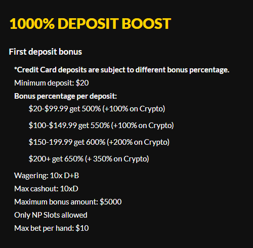 1000 deposit bonus